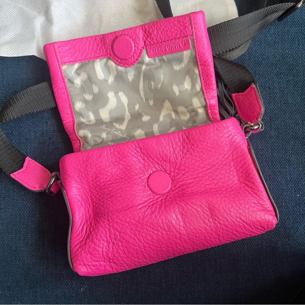 Aimee Kestenberg Hot Pink Crossbody Bag - Broadway Bag Mini - NWT - Picture 4 of 7